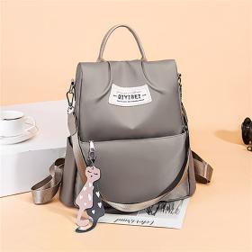 Sac à dos oxford Antivol étanche Pour Femme - Gris