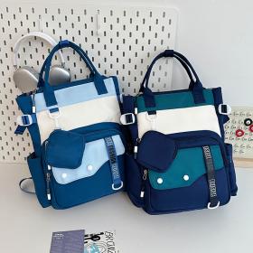 Ensemble de sacs d’école Kawai pour Enfants 2Pcs Avec Pochette Bleu Ciel – محفظة 2 قطع كاواي مع محفظة صغيرة أزرق فاتح