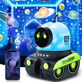 Projecteur d’étoiles rotatif pour enfants 12 films + musique Bluetooth – جهاز عرض النجوم مع مكبر صوت